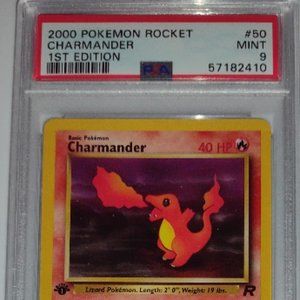 2000 Pokemon Rocket Charmander PSA 9 Gem Mint First 1st Edition 50/82